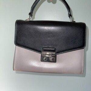 Elegant Black and Gray Women's Handbag